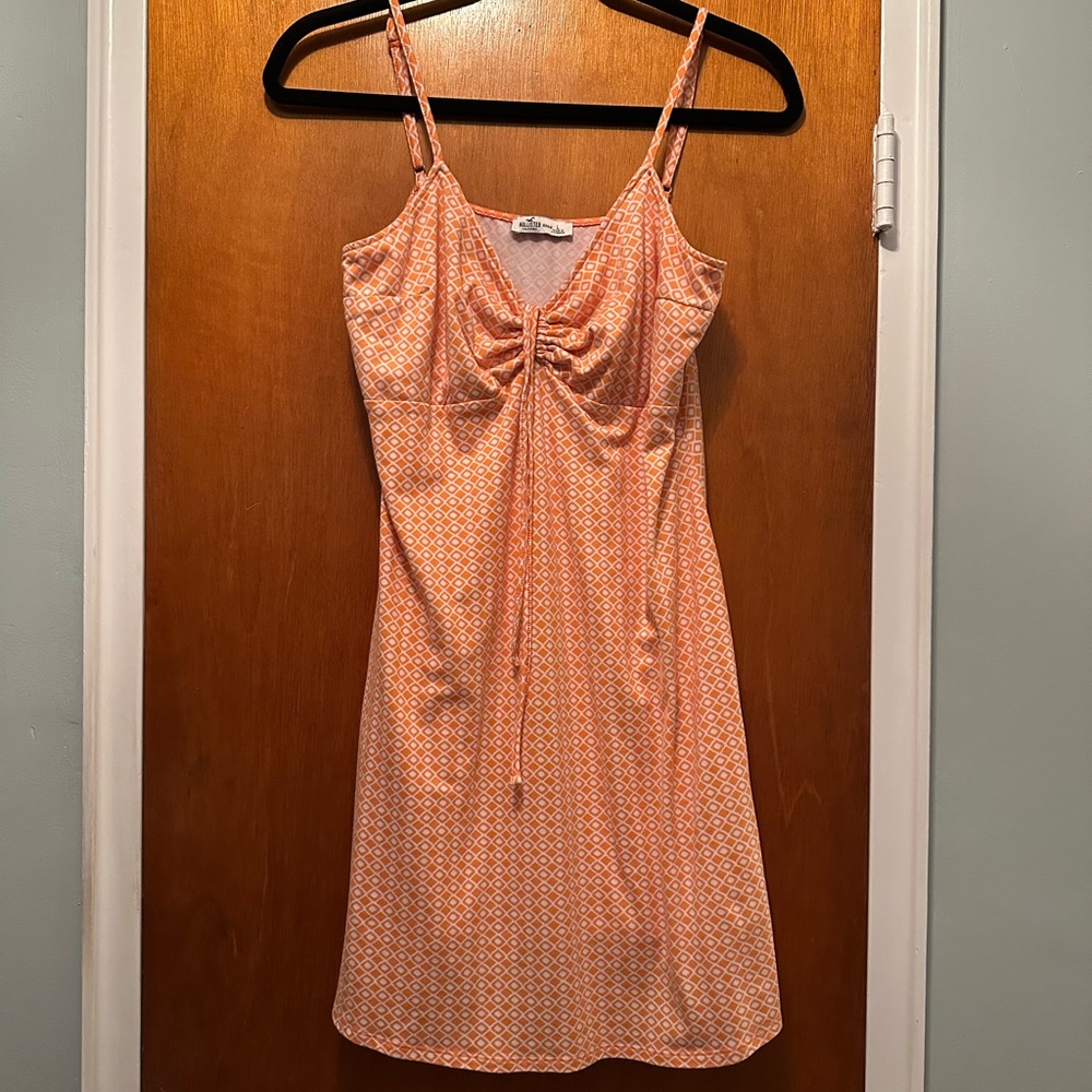 Hollister Orange Geometric Dress